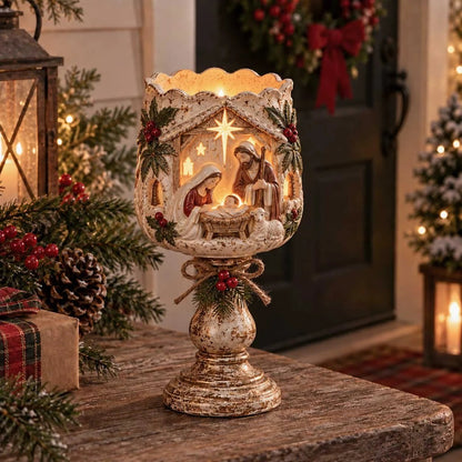 Vintage Christmas Glow Candle Holder Collection – 6 Festive Styles
