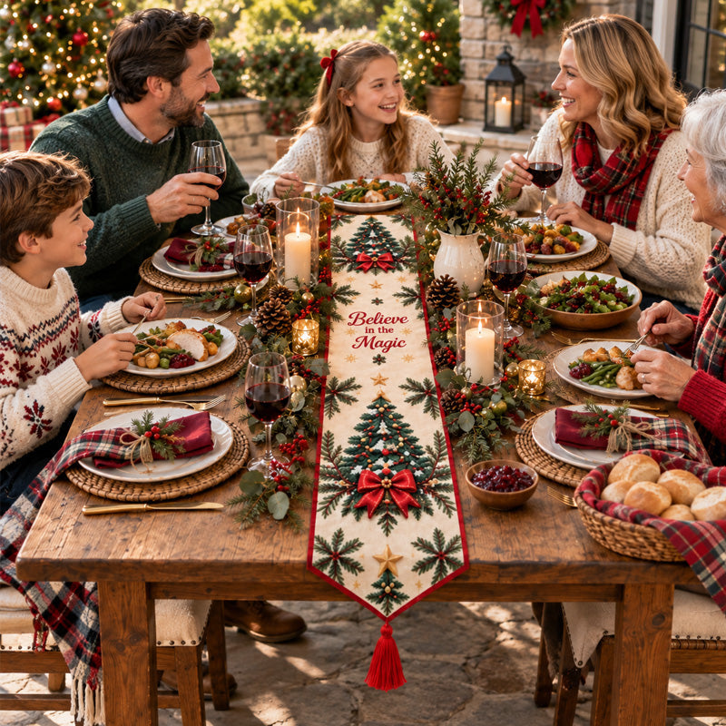 DIY Diamond Painting Christmas Table Runner Kit – 6 Designs