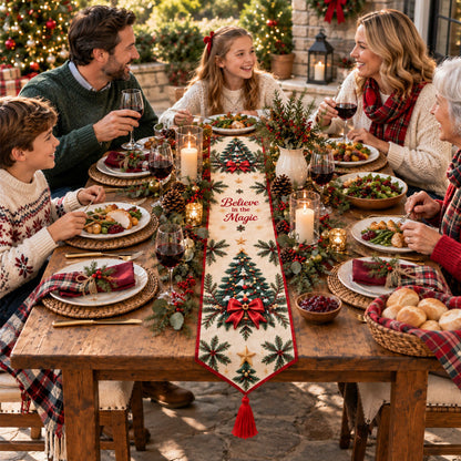DIY Diamond Painting Christmas Table Runner Kit – 6 Designs