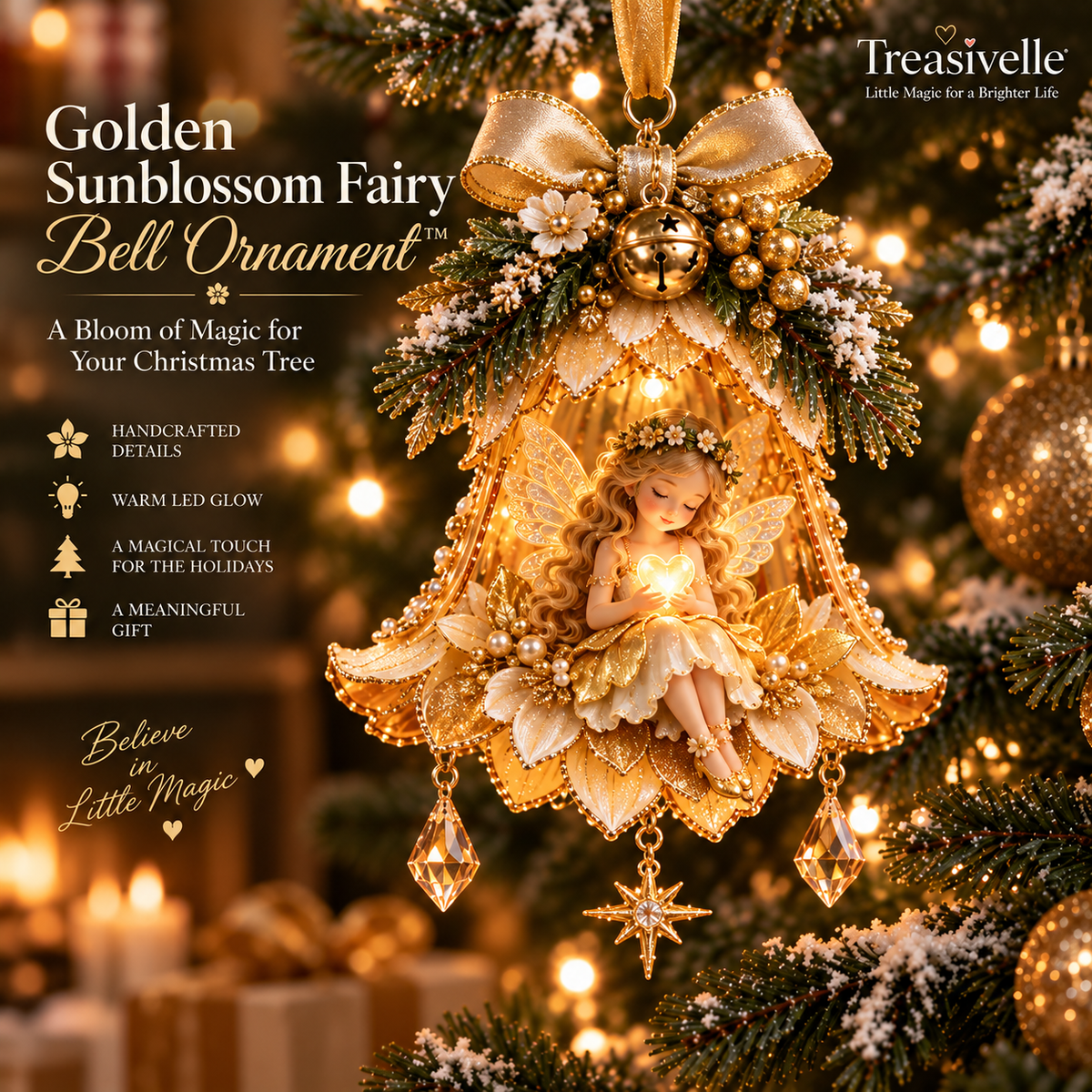 🧚‍♀️✨ Enchanted Fairy Bell Christmas Ornament™
