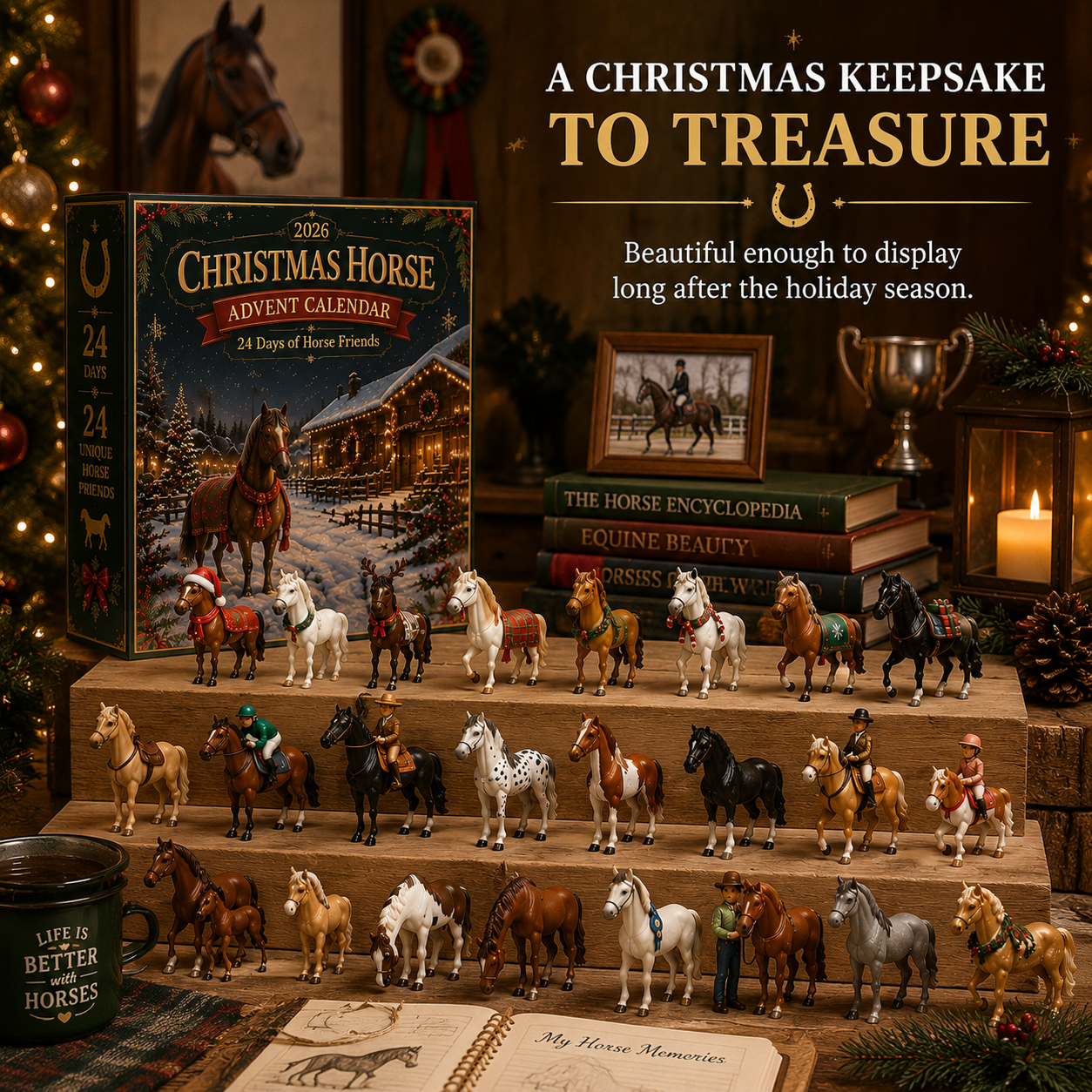 🐴 Christmas Horse Advent Calendar – 24 Days of Horse Friends