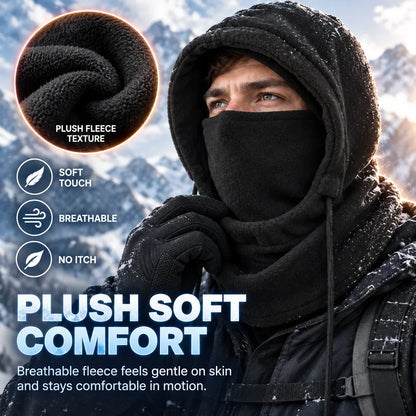3-in-1 Thermal Winter Balaclava & Windproof Fleece Hood ❄️
