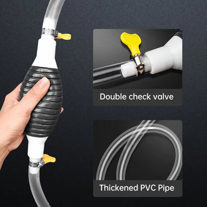 2 in 1 Manual Oil Pump Dual Flow Hand Siphon Pump