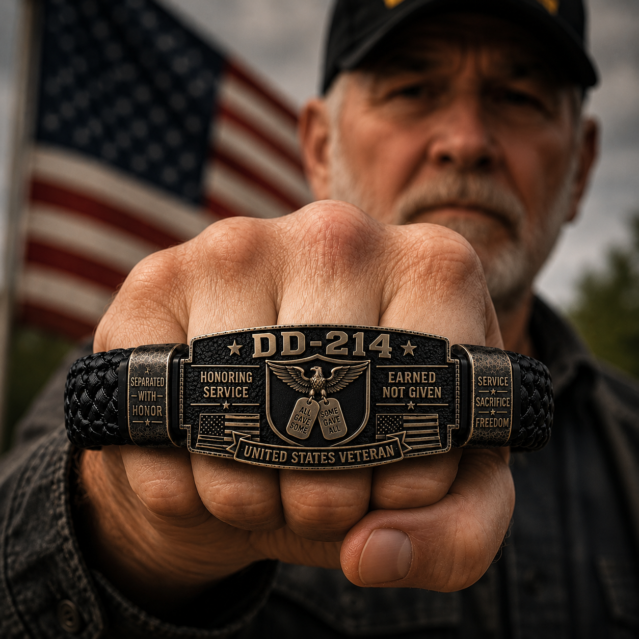 🔥DD-214 Veteran Honor Bracelet - Made By VETERAN 'Rober Smith'