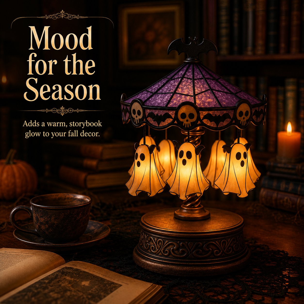 Ghostly Carousel Night Light