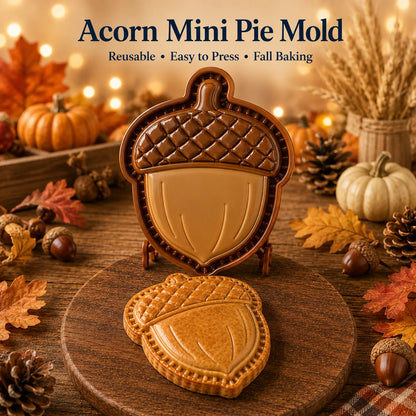 ⏳ Last Day 49% OFF – 🍂 8-Design Fall Mini Pie Mold Collection | Reusable Embossed Molds for Shaping Detailed Owl, Fox, Turkey, Pumpkin, Acorn & More 🥧✨