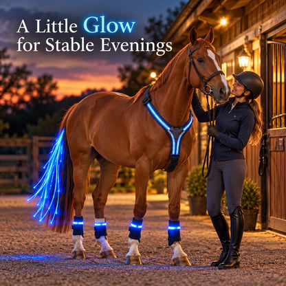 🐴 LED Horse Light Set – Glowing Chest, Leg & Tail Accessories