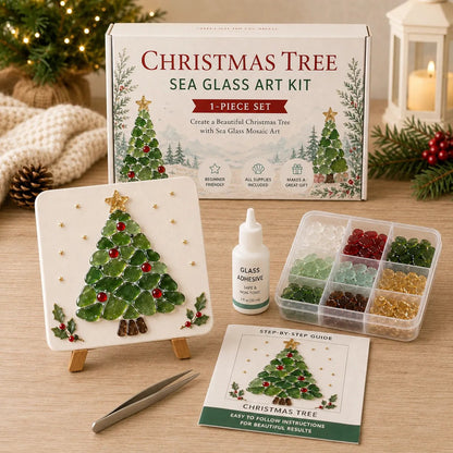🎅🔥Christmas Pre-sale 49% OFF - 🎄 Create your own magical christmas sea glass art 🦌✨