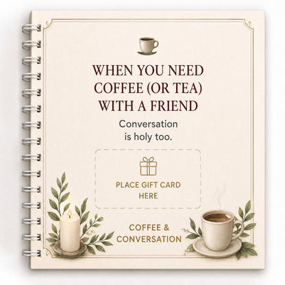 ✝️FAITH GIFT CARD BOOK📚 14 Themed Pages, Hardcover & Durability Line