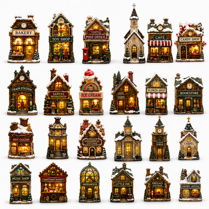 🔥24-Day Christmas Countdown Advent Calendar – Christmas Town