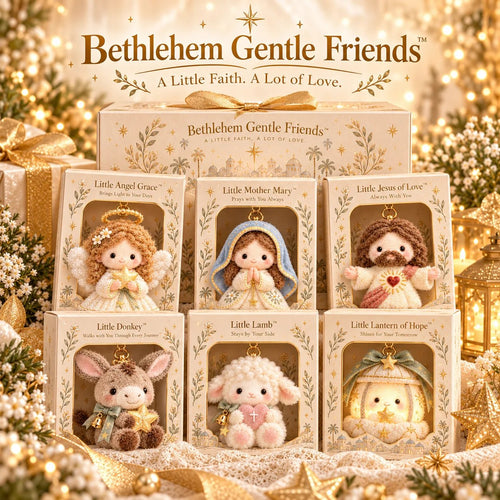 ✝️ Bethlehem Gentle Friends | 6 Faith-Inspired Plush Keepsakes with Meaningful Message Cards 💕