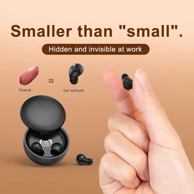 ✨Discreet & Invisible Mini Wireless Earbuds – Ultra-Comfortable for Work & Sleep