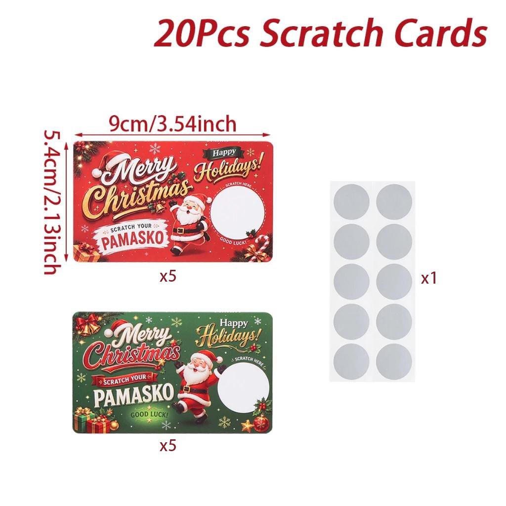 🎅 Christmas Scratch-Off Surprise Cards | Holiday Party Game