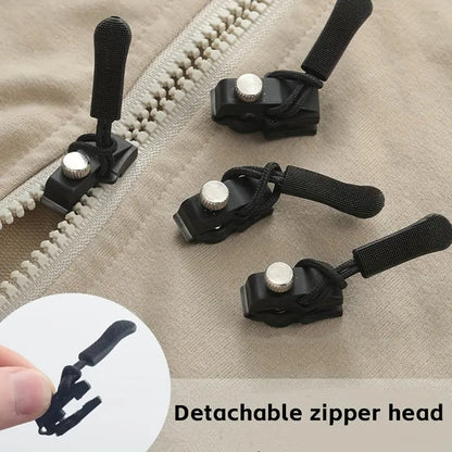 15pcs Zipper Repairer | 3 Sizes Detachable Suitable for Bags, Jackets, Clothes, Shoes, Boots Home Tool-Free Replacement Zipper Locks