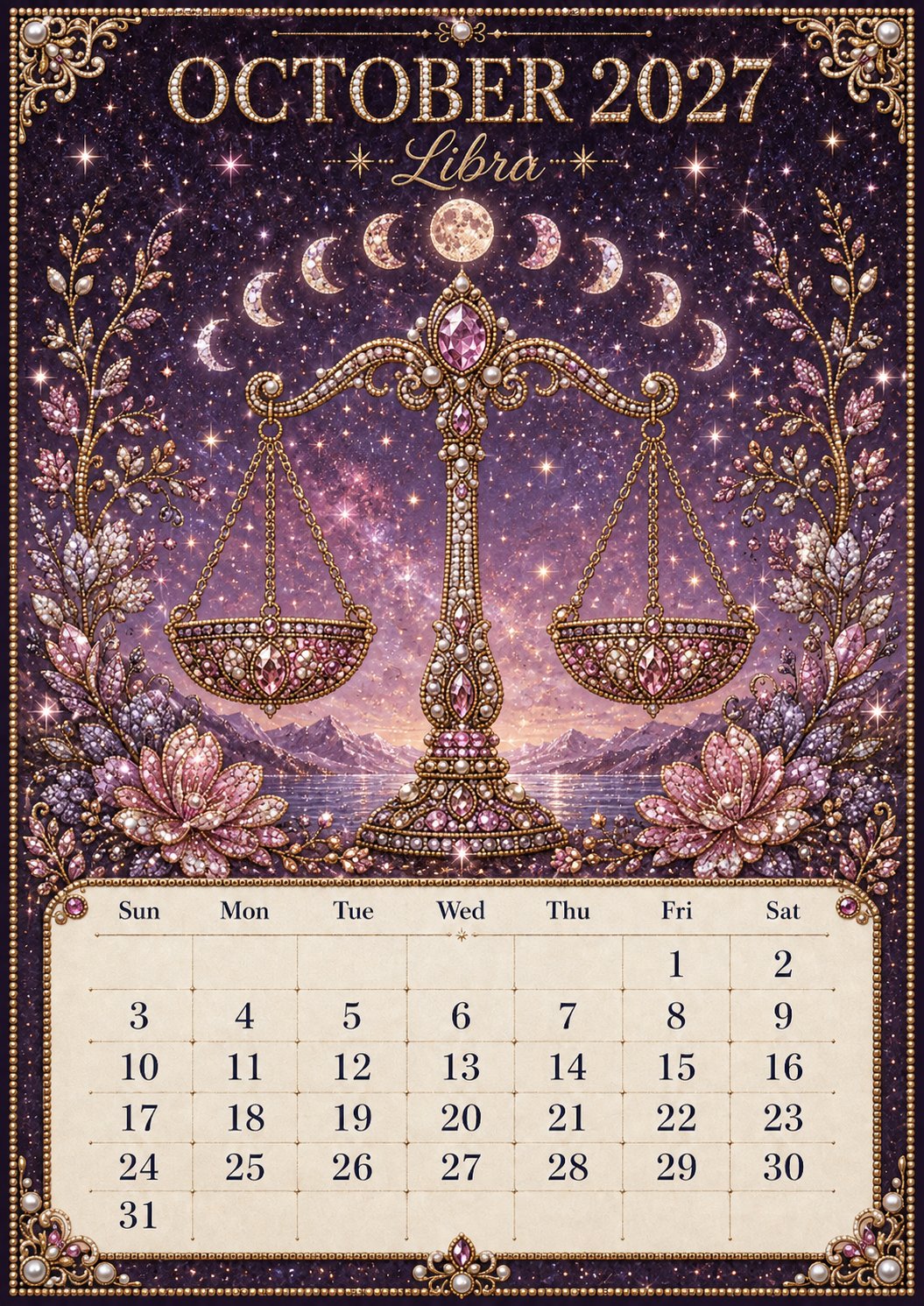 ⏳ Last Day 49% OFF – 🌙 Beginner-Friendly 2027 Twelve Zodiac Bead Art Calendar Kit | Complete Kit with Zodiac Design Base, Decorative Beads & Step-by-Step Guide Included 💕