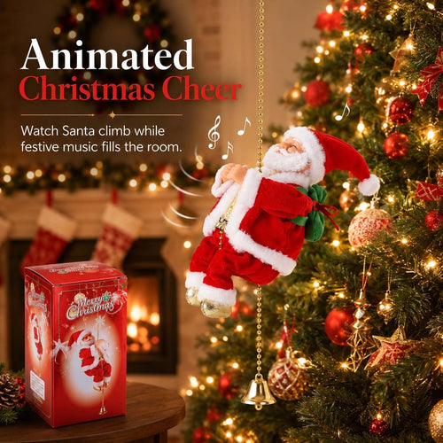2026 BEST GIFT TO FAMILY Electric Climbing Santa Claus Musical Toys