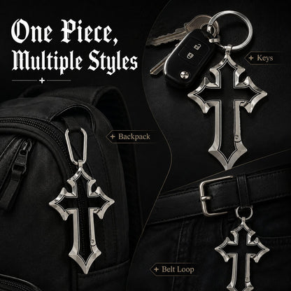 🔥Gothic Cross Keychain & Bag Charm