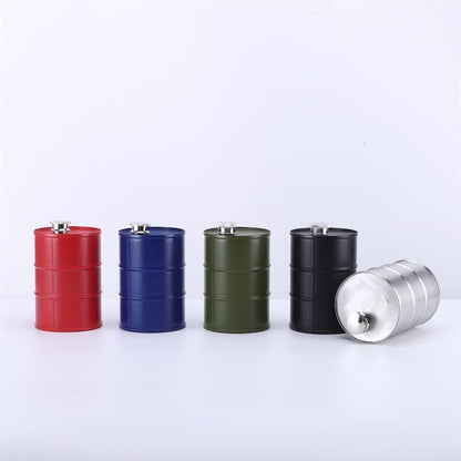 🛢️Novelty Oil‑Drum Shaped Flask | Leak‑Resistant Beverage Vessel for Auto‑Lovers & Man Cave Decor