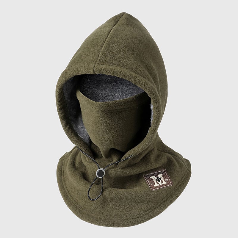 One-piece warm mask hat, Outdoor cycling windproof warm hat with neck mask