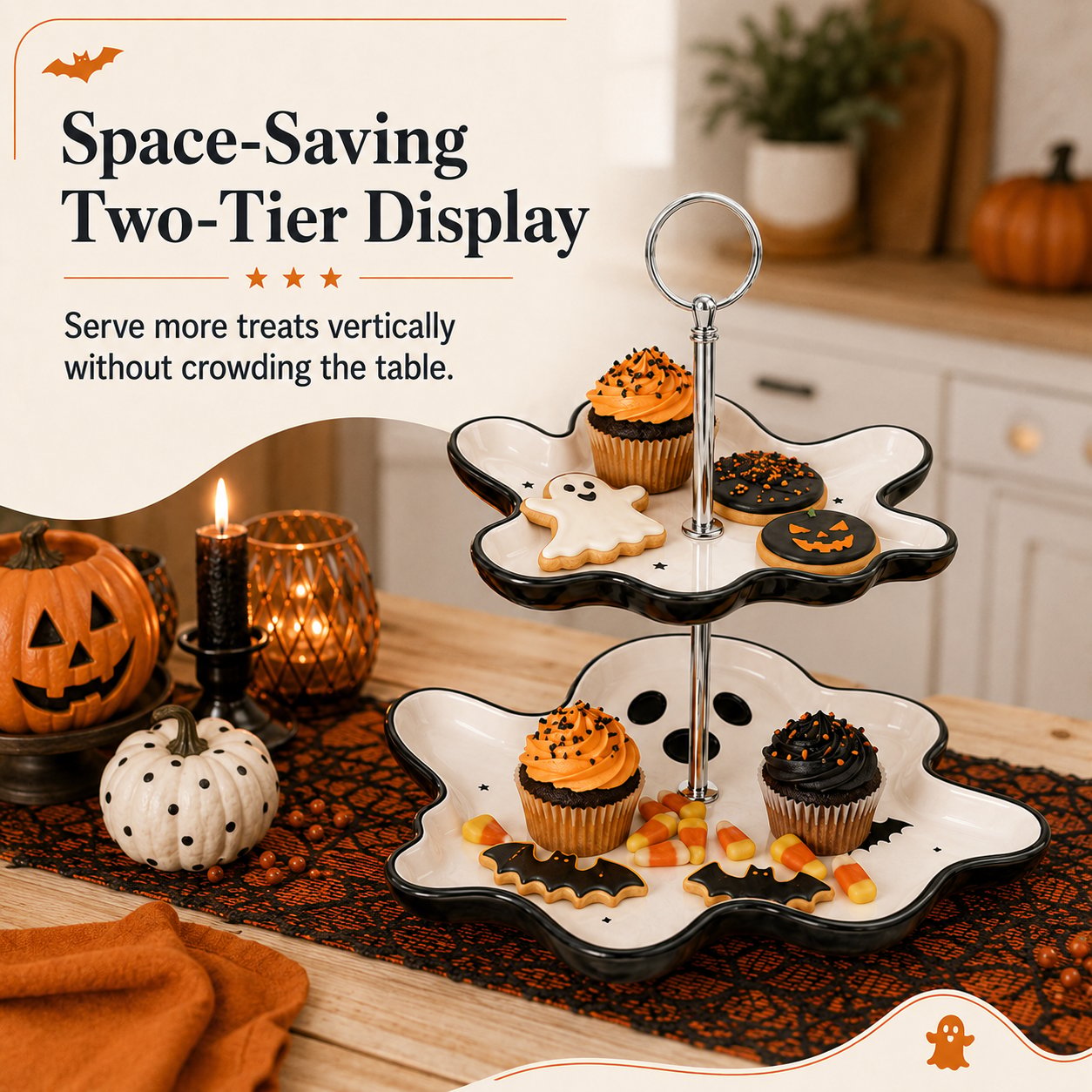 Two-Tier Ghost Serving Stand
