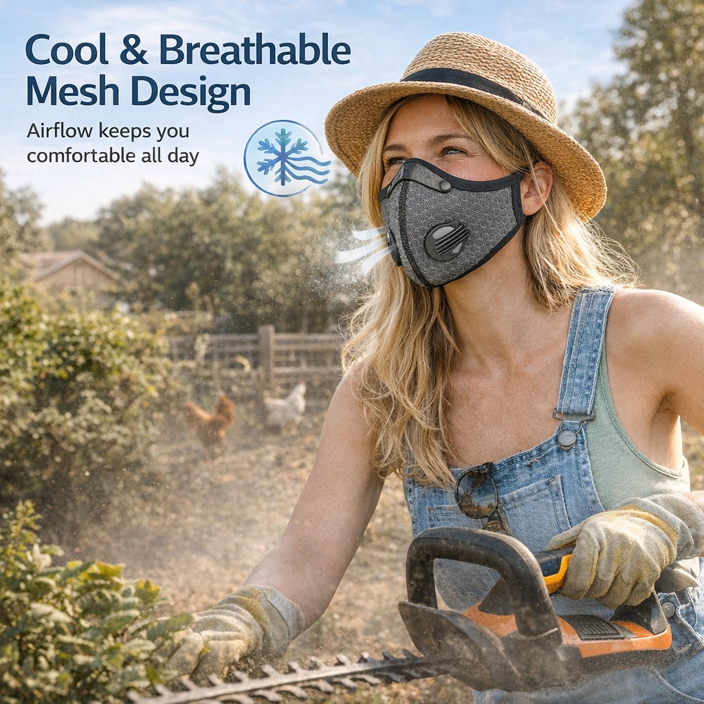 😷 Sport Mask with Exhalation Valves