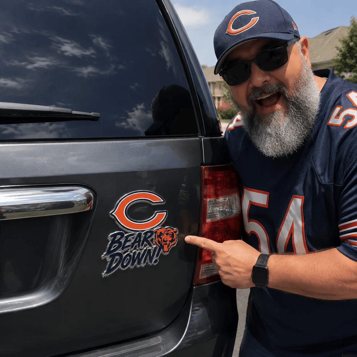 🔥HOT SALE 49% OFF🐻🏈Bear Down Car Emblem Metal Badge🚗