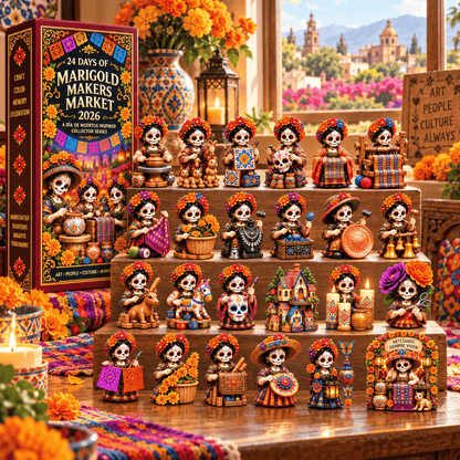 Día de Muertos Collector Advent Calendar – 24 Miniature Figurines