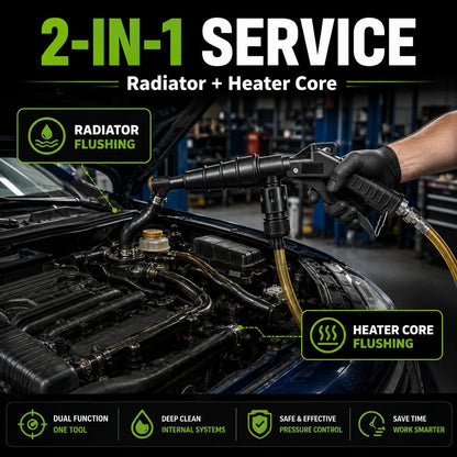 🚗High-Pressure Pulse Flush Gun Kit for Radiator Cleaning
