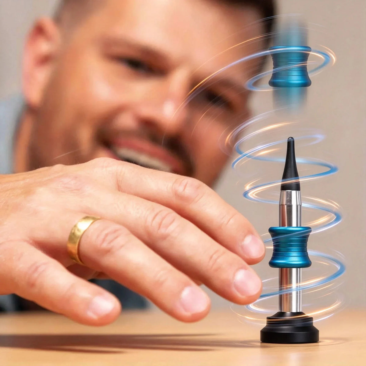 Say Goodbye to Desk Stress! 👋Kinetic Desk toy That Performs Impossible Landing