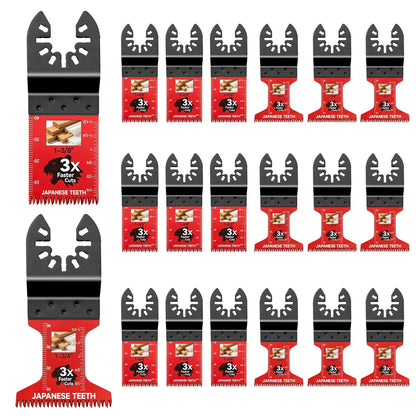 🪚 Japanese-Tooth Oscillating Multi-Tool Blades – Faster, Cleaner Cuts for Wood & PVC