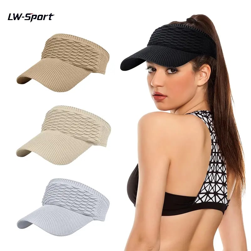 Women’s Open-Top Breathable UV-Protection High-Ponytail Sun Visor