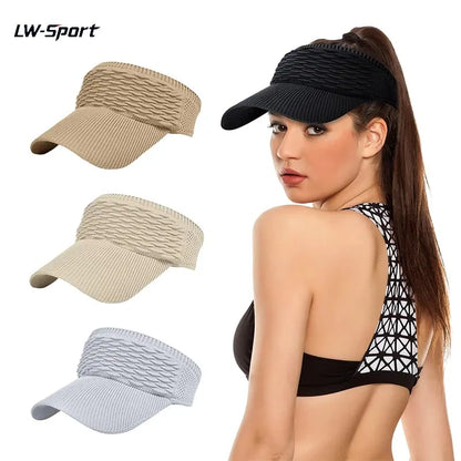 Women’s Open-Top Breathable UV-Protection High-Ponytail Sun Visor