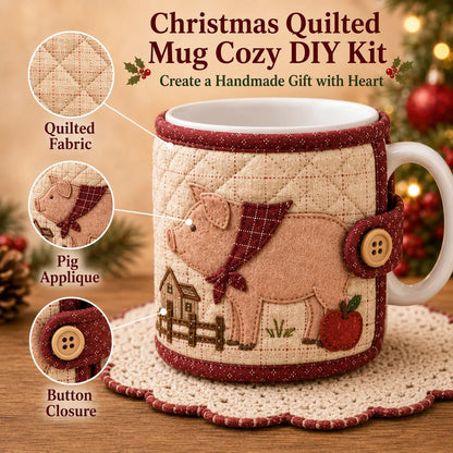 🐷 Farmhouse Friends Mug Cozy Sewing Kit