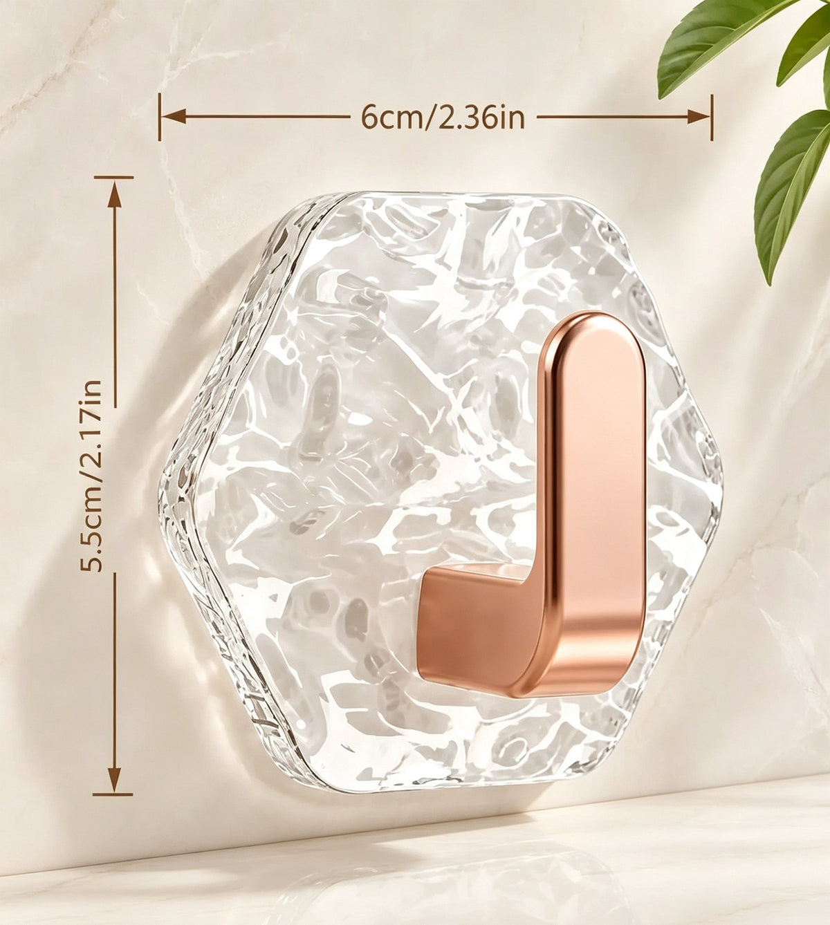 🔥Buy More Save More🔥Heavy-Duty Plastic Self-Adhesive Hexagonal Ripple Hooks
