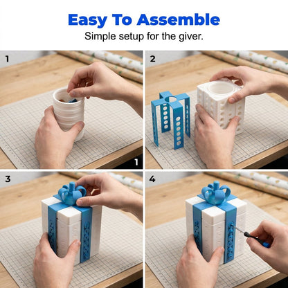 😂 3D Printed Annoying Screw Gift Box | Puzzle-Style Prank Box with Hidden Gift Compartment for Birthdays, Christmas & White Elephant Gifts 🎁