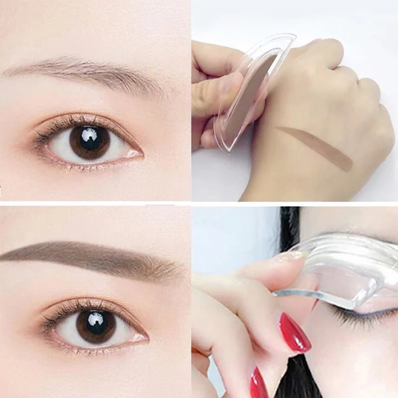 💄 Tampon Sourcils Ajustable – Poudre Bi-couleur – Waterproof & Tenue 24h for Maquillage