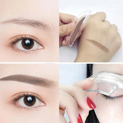 💄 Tampon Sourcils Ajustable – Poudre Bi-couleur – Waterproof & Tenue 24h for Maquillage