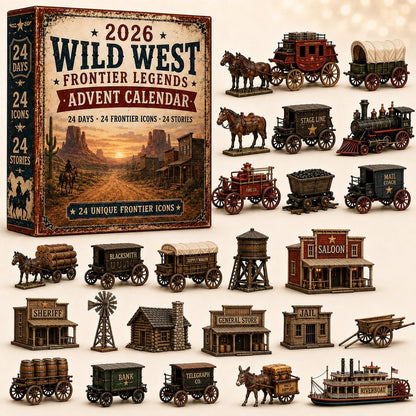 Wild West Frontier Advent Calendar – 24 Western Mini Collectibles