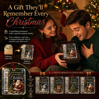 🔥LAST DAY 50% OFF - 🎄Christmas Cash Gift Ornament- Make Cash Feel Like A Real Christmas Gift💵