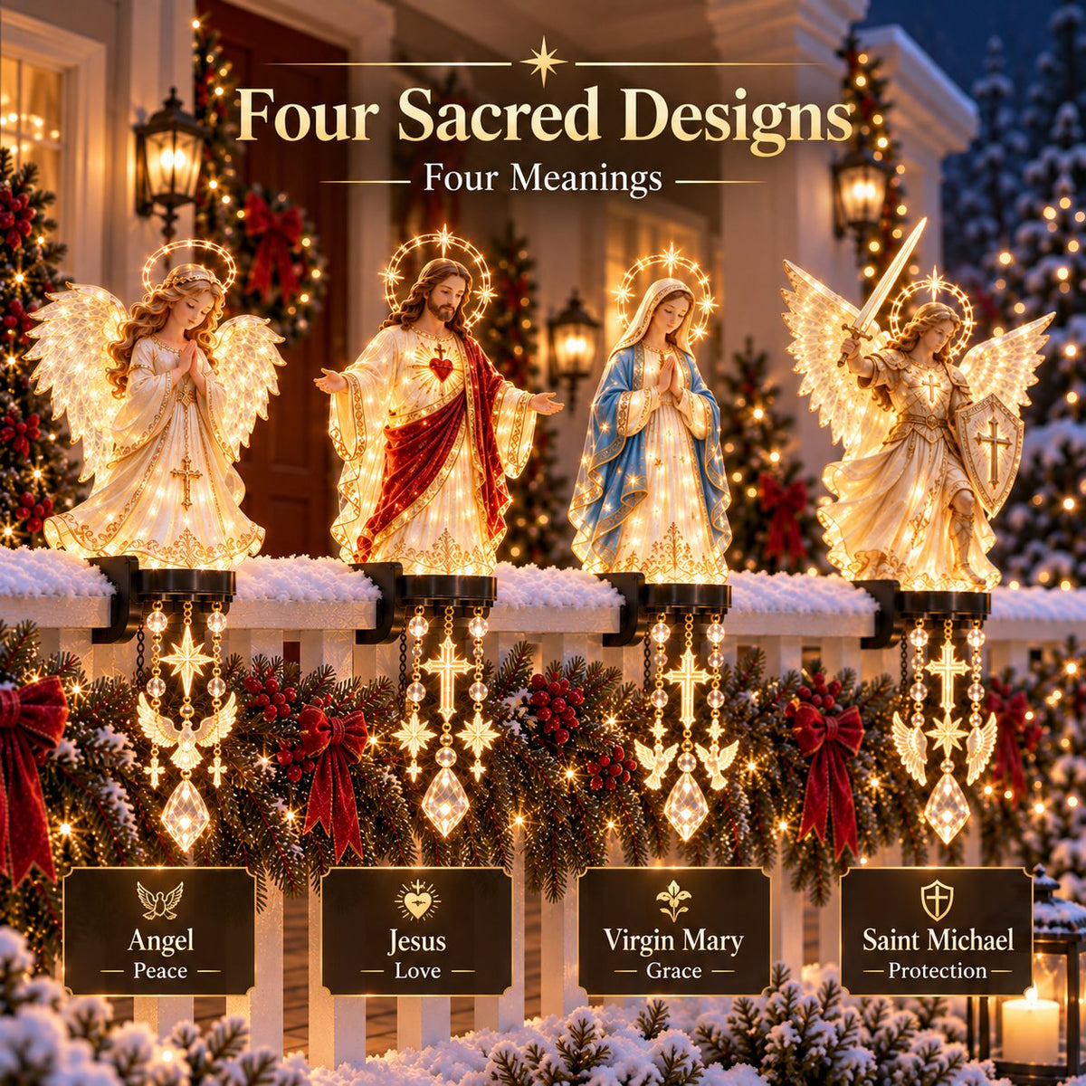 🎁LAST DAY 49% OFF🔥✨ Sacred Christmas Railing Lights