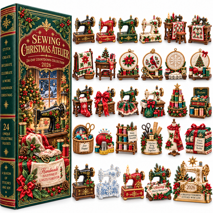 Sewing Christmas Atelier 2026 – 24-Day Countdown Collection with 24 Unique Sewing & Quilting Miniatures