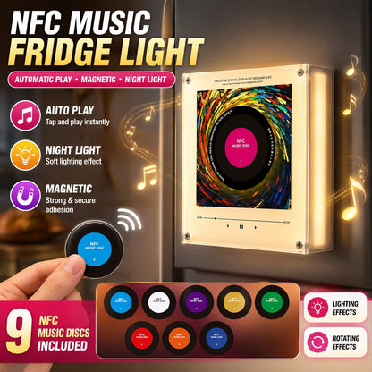 🎤 Iconic Pop Star NFC Fridge Magnet Music Player | Retro Vinyl Style Decor 🎵