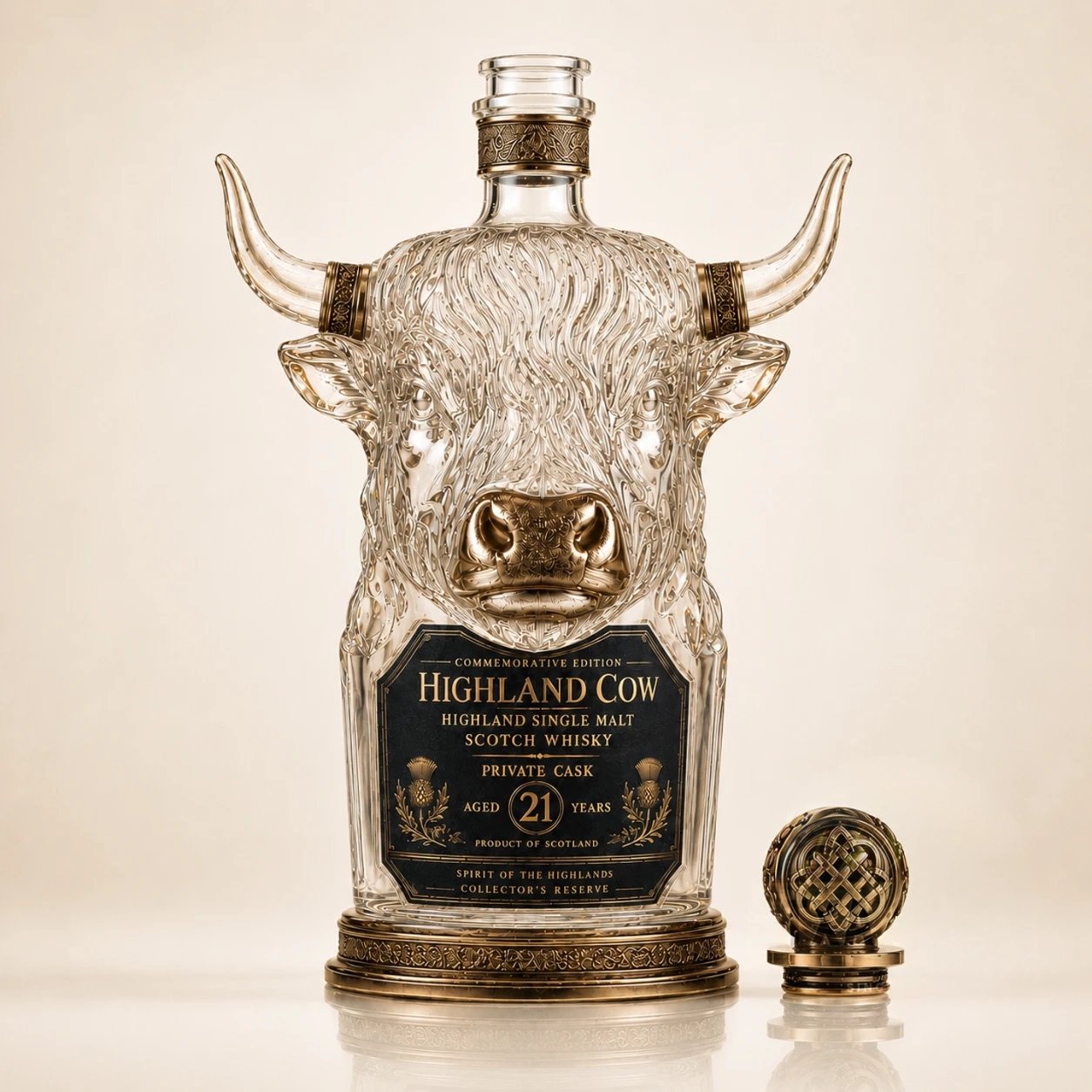 🔥✨21st Anniversary Limited Edition✨🔥 Highland Cow Private Cask  Whiskey Glassware Set