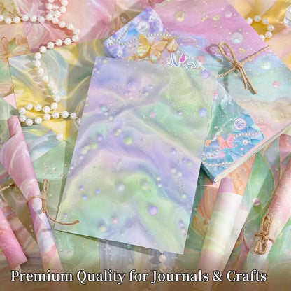 🎉🎁 49% OFF-🌺160-sheet pearlescent scrapbook paper