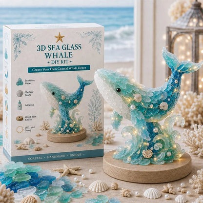 ⏳ Last Day 49% OFF – 🌊 Beginner-Friendly DIY 3D Lighted Sea Glass-Style Art Kit Collection | Complete Kit with Sea Glass-Style Pieces, LED Lights & Step-by-Step Guide Included 💕