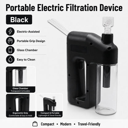 ⚡ LAST DAY 50% OFF – Portable Handheld Electric Filtration Device | Compact Glass Chamber Design with Electric-Assisted Operation & 6 Color Options ✨