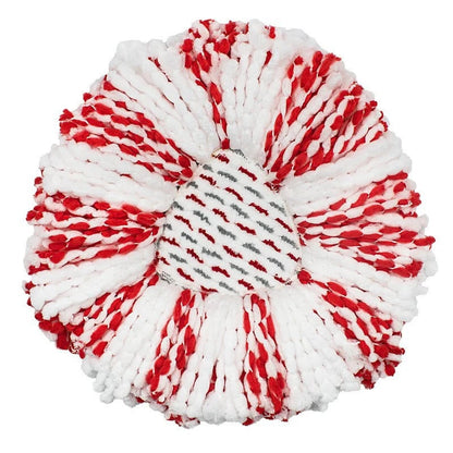 3 Pack Upgraded Spin Mop Replacement Head with Built-in Scrub Pad