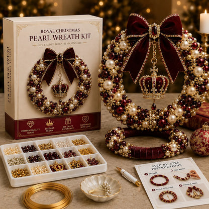 🎄✨ Plymagic DIY Christmas Wreath Pearl Art Kit🎁