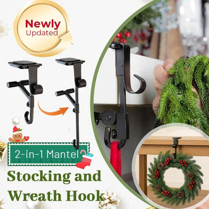 🎅Fireplace Stocking and Garland Hanger