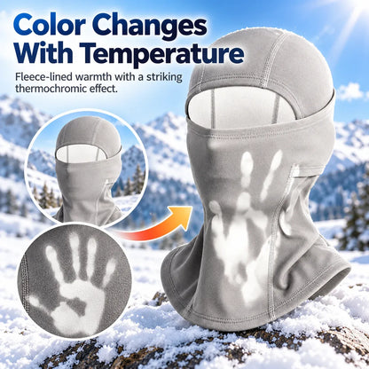 ⏳ Last Day 49% OFF – ❄️ Heat-Reactive Fleece Balaclava | Color-Changing Winter Face & Neck Cover for Skiing, Hiking & Cold Weather 🔥